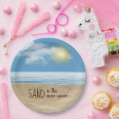 Ocean Beach with Seagull Paper Bord (Feest)