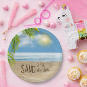 Ocean Beach with Seagull Paper Bord (Feest)