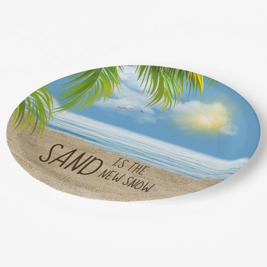 Ocean Beach with Seagull Paper Bord (Gekanteld)