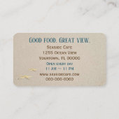 Ocean Beach With Surf Visitekaartje (Achterkant)