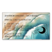 Ocean Beach Yoga Reiki Hemelse Hand Magnetisch Visitekaartje (Voorkant)