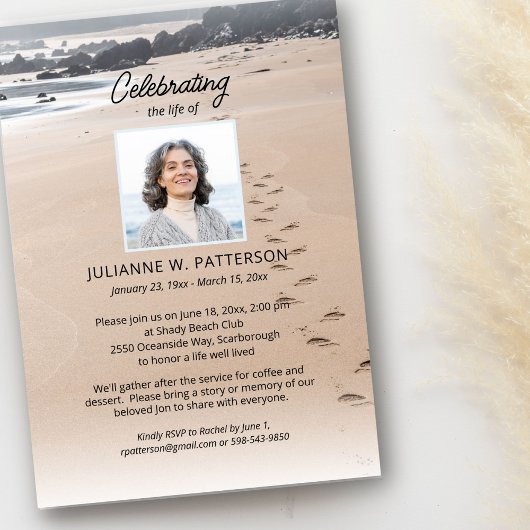 Ocean Beach Zandige Voetafdrukken, Viering van het Kaart