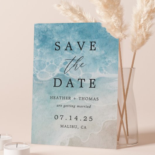 Ocean Beach Zee Destination Wedding Save the Date