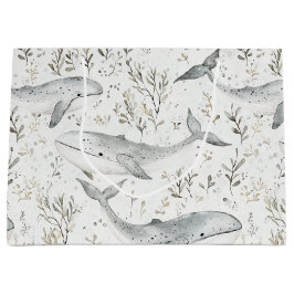 Ocean Beach Zee Grey Whales Baby shower Groot Cadeauzakje