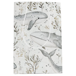 Ocean Beach Zee Grijze Walvissen Medium Cadeauzakje