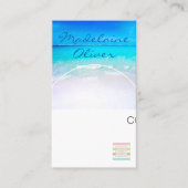 Ocean Beach Zee Logo Photo Travel Visitekaartje (Voorkant)