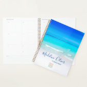 Ocean Beach Zee Travel Business Blue Logo Planner (Display)