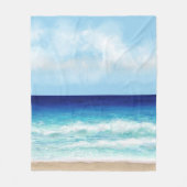 Ocean Beach Zee uitzicht 275 Fleece Deken (Voorkant)