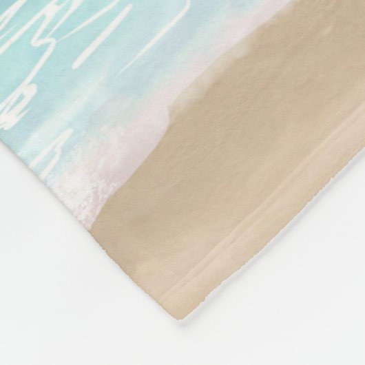 Ocean Beach Zee uitzicht 275 Fleece Deken (Hoek)