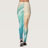 Ocean Beach Zee Waterverf sUMMER tHEME Leggings (Achterkant)