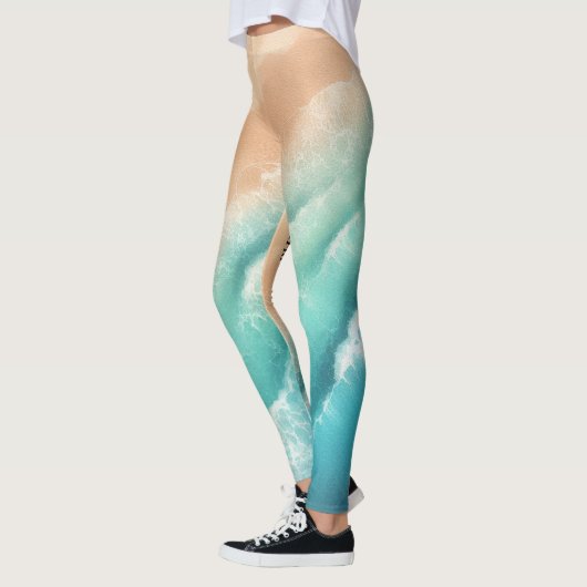 Ocean Beach Zee Waterverf sUMMER tHEME Leggings (Links)