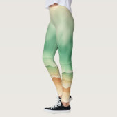 Ocean Beach Zee Waterverf Zonnezand Leggings (Links)