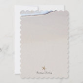 Ocean Beach Zeester Wedding Ontvangst Only Kaart (Achterkant)