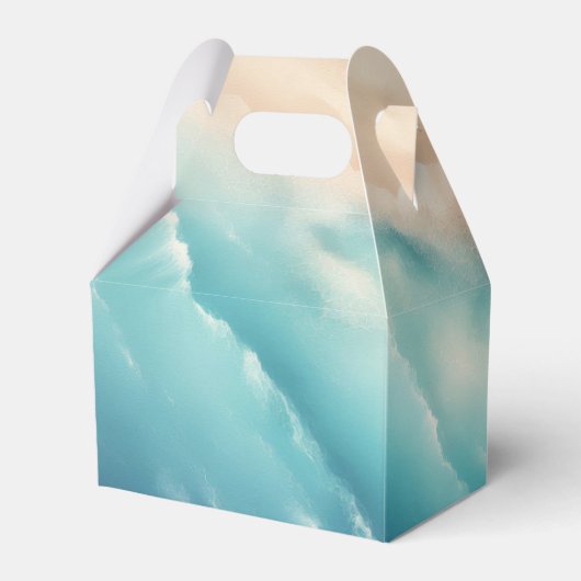 Ocean Beach Zomer Party Kalligrafie Dank u Bedankdoosjes (Achterkant)