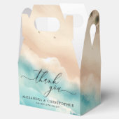 Ocean Beach Zomer Party Kalligrafie Dank u Bedankdoosjes (Geopend)