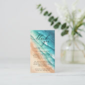 Ocean Beach Zomerfeest Bedankt Informatiekaartje (Staand voorkant)