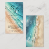 Ocean Beach Zomerfeest Bedankt Informatiekaartje (Voorkant / Achterkant)