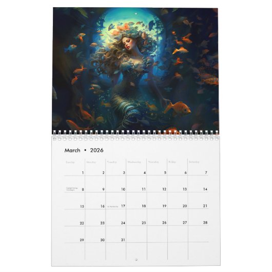 Ocean Beasts & Legends – 2026 Calendar Kalender (Mar 2026)