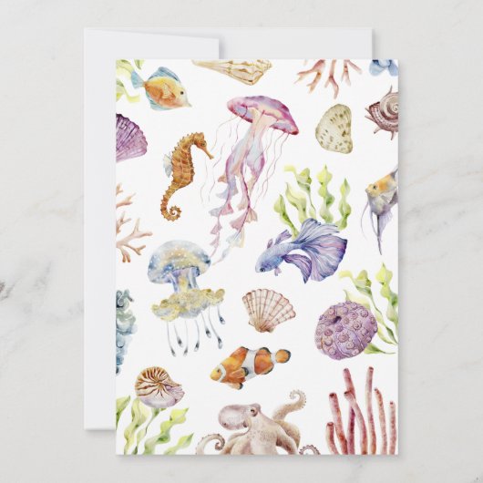 Ocean Bedankt Card (Achterkant)