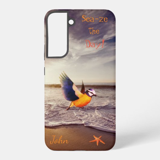 Ocean Bird Starfish Samsung Galaxy Hoesje (Achterkant)