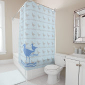 Ocean Birds Sandpipers Douchegordijn (In situ)