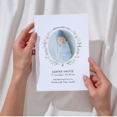 Ocean Birth Aankondiging – Minimalistisch en moder