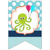 Ocean Birthday Party Banner Zee Creatures (Eerste vlag)