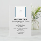 Ocean Bl & LT. Grey Business Opportunity Meeting Save The Date (Staand voorkant)
