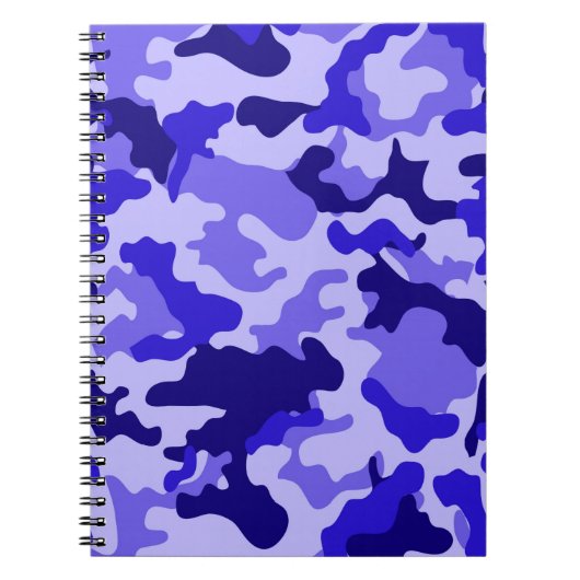 Ocean Blauw Camo Notitieboek (Voorkant)