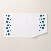 Ocean Blauw en wit Modern Bubbles Stippen Bad Handdoek (Handdoek)