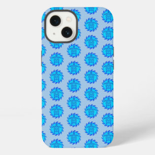 Ocean Blauw Maori Zon Tribal Schildpadden iPhone 13 Hoesje