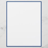 Ocean Blauwe Abstracte Golven – Elegant Kustontwer (Achterkant)