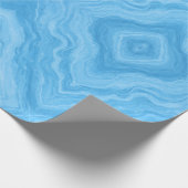 Ocean Blauwe Marmer Cadeaupapier (Hoek)
