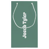 Ocean Blauwgroen  Gift Bag Klein Cadeauzakje (Achterkant)