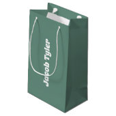 Ocean Blauwgroen  Gift Bag Klein Cadeauzakje (Achterkant Gekanteld)