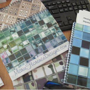 Ocean Blauwgroen Glass Mosaic Tegel Art Tegeltje