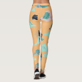 Ocean Bliss Artistic Leggings - Stijlvolle Aquatic (Achterkant)
