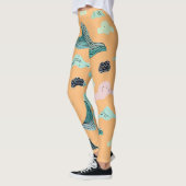 Ocean Bliss Artistic Leggings - Stijlvolle Aquatic (Links)