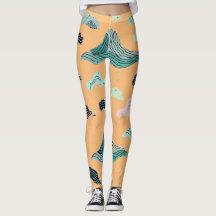 Ocean Bliss Artistic Leggings - Stijlvolle Aquatic