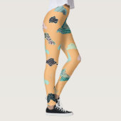Ocean Bliss Artistic Leggings - Stijlvolle Aquatic (Rechts)