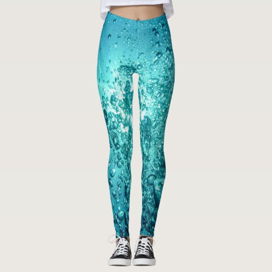 "Ocean Bliss Bubbles Leggings" Leggings (Voorkant)