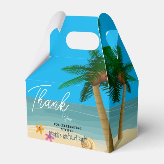 Ocean Bliss Celebrations Bedankdoosjes (Voorkant Zijde)