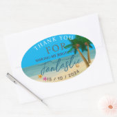 Ocean Bliss Celebrations Ovale Sticker (Envelop)