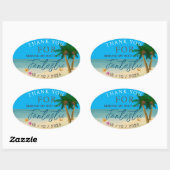 Ocean Bliss Celebrations Ovale Sticker (Vel)