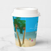 Ocean Bliss Celebrations Papieren Bekers (Rechts)