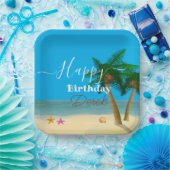 Ocean Bliss Celebrations Papieren Bordje (Feest)