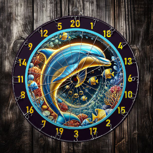 Ocean Bliss Dolphin Dartboard Design Dartbord