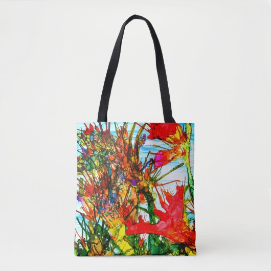 Ocean Blooms Canvas tas (u kunt aanpassen) (Voorkant)
