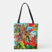 Ocean Blooms Canvas tas (u kunt aanpassen) (Achterkant)