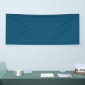 Ocean Blue #00486B, Beetle Green Vinyl Banner (Beurs)
